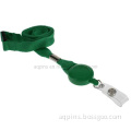 Green Polyester Lanyard with Badge Reel